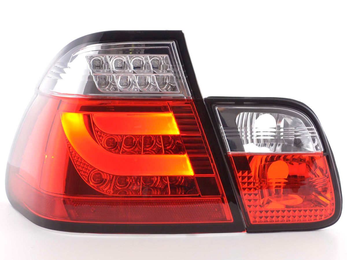 LED Rückleuchten Schwarz BMW 3er E46 M3 Coupe Tuning E-Prüfzeichen
