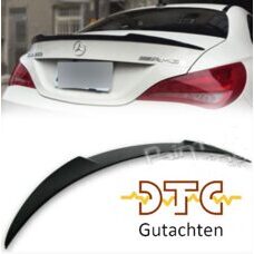 Heckspoiler VRS MIT DTC CH-Gutachten Schwarz Glanz Mercedes CLA CLA45 AMG W117 C117 Hecklippe