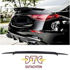 Heckspoiler BB Look Schwarz Glanz Mercedes S-Klasse W223 Hecklippe + CH-Gutachten