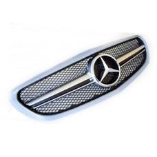 Grill C63 AMG Look UNLACKIERT Mercedes W205 C205 S205 C-Klasse