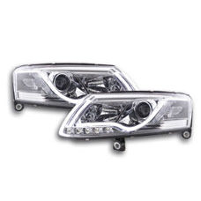 LED LightBar Scheinwerfer A6 4F 6C Chrom