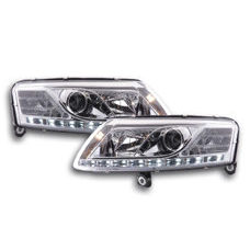 LED TFL Scheinwerfer Audi A6 4F 6C Chrom