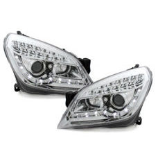 LED Scheinwerfer Opel Astra H Chrom