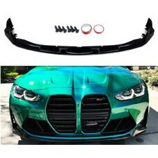 Frontspoiler P-Typ Schwarz Glanz Performance BMW M4 G82 G83 M3 G80 G81 Frontlippe