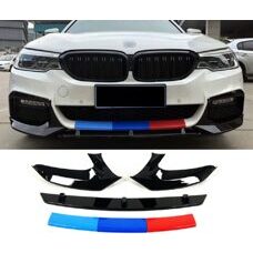 Flaps M5-Typ Splitter Schwarz Glanz Frontspoiler BMW 5er G30 G31 M-Paket Frontlippe