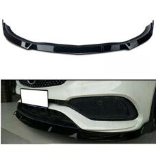 Frontspoiler BB Schwarz Glanz Mercedes W117 C117 CLA Facelift AMG-Line Frontlippe