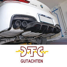 Diffusor P-Typ Carbon  mit DTC CH Gutachten 2-Teilig BMW F12 F13 F06 M6 Diffuser