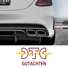 Heckdiffusor PSM Carbon mit DTC CH-Gutachten Mercedes W205 C63 C63S S205 AMG