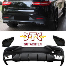 Diffusor GLE63 AMG Optik mit DTC CH-Gutachten mit Auspuffblenden Schwarz Endrohre Mercedes GLE Coupe C292