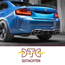 Diffusor M-Type Carbon mit DTC CH-Gutachten BMW M2 F87 Heckdiffusor