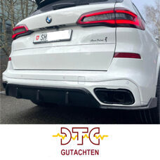 Diffusor Schwarz Glanz BMW X5 G05 M-Paket Heckdiffusor + DTC CH-Gutachten