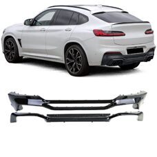 Diffusor X4M Typ 4-Rohr Schwarz Glanz BMW X4 G02 Tuning 2018-2021