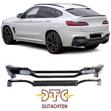 Diffusor X4M Typ 4-Rohr Schwarz Glanz BMW X4 G02 + DTC CH-Gutachten