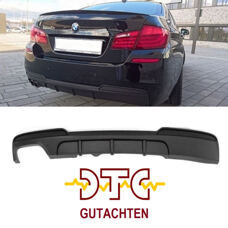 Diffusor 2-Rohr Performance ABS BMW 5er F10 F11 Heckdiffusor+ CH-Gutachten