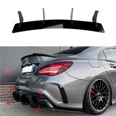 Diffusor Ansatz Schwarz Glanz Mercedes CLA45 AMG W117 C117 X117 Heckdiffusor