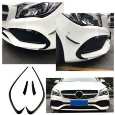 Flaps Aero Splitter Schwarz Glanz 4-Tlg Mercedes Benz CLA W117 C117 Facelift