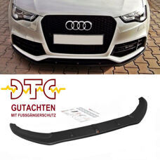 Frontspoiler V.1 Audi RS5 8T Vorfacelift Facelift Maxton Schwarz Glanz DTC Gutachten Fussgängerschutz