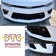 Frontspoiler V.2 Chevrolet Camaro 6 2SS Coupe Maxton Schwarz Glanz CH-Gutachten Fussgängerschutz