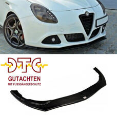 Frontspoiler V.1 Alfa Romeo Giulieta Maxton Schwarz Glanz CH-Gutachten Fussgängerschutz Frontlippe