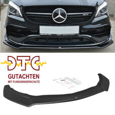 Frontspoiler V2 Maxton Schwarz Glanz Gutachten Fussgängerschutz Mercedes CLA45 W117 C117 Facelift