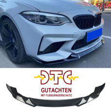 Frontlippe CS Type Carbon Look BMW M2 F87 Competition M2C Frontspoiler FUSSGÄNGERSCHUTZ DTC CH-GUTACHTEN