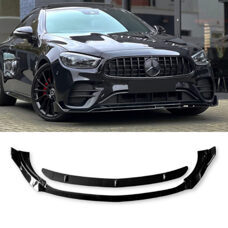 Frontspoiler BB Schwarz Glanz Mercedes E-Klasse W213 Facelift 2020-2023 C238 E53 AMG-Line