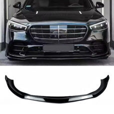 Frontspoiler BB Look Schwarz Glanz Mercedes S-Klasse W223 AMG-Line S400 S450 S500 S580 Frontlippe