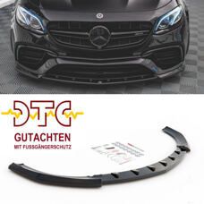 Frontspoiler V.3 Mercedes-Benz E63 E63S AMG W213 S213 Maxton Schwarz Glanz CH-Gutachten Fussgängerschutz