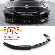 Frontspoiler V.3 Maxton BMW M2 G87 Schwarz Glanz Gutachten Fussgängerschutz Frontlippe