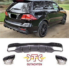 Diffusor GLE63 AMG Optik DTC Gutachten Auspuffblenden Schwarz Mercedes GLE W166 SUV