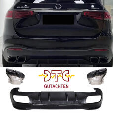 Diffusor GLS63 AMG Look CH-Gutachten Auspuffblenden Chrom Mercedes GLS X167 AMG-Line