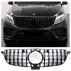 Grill GTR Look Panamericana Schwarz Glanz Mercedes GLE SUV W166 AMG