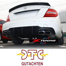 Heckdiffusor Carbon mit DTC CH-Gutachten DTM W204