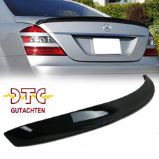 Heckspoiler AMG Look Lackiert Schwarz Glanz Mercedes S-Klasse W221 + DTC CH-Gutachten