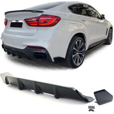 Diffusor P-Typ Schwarz Glanz Performance Heckdiffuser BMW X6 F16 M-Paket