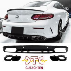 Diffusor Edition 1 C63 C63s AMG Facelift Optik CH-Gutachten Auspuffblenden Schwarz Mercedes C-Klasse C205 Coupe