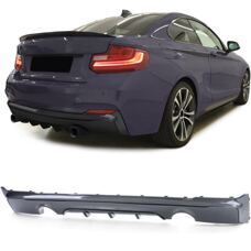 Diffusor P-Type 2-Rohr Carbon Look Performance BMW 2er F22 F23 Heckdiffuser M235i M240i