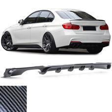 Diffusor 2-Rohr Carbon Look Performance BMW 3er F30 F31 325i 320i 328i Heckdffuser