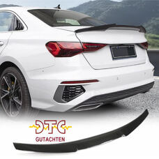 Heckspoiler V-Typ Carbon Audi A3 S3 RS3 8Y Limousine 2020-2024 Hecklippe + DTC CH-Gutachten