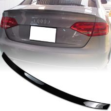 Heckspoiler Lippe Schwarz Glanz Audi A4 B8 2007-2012