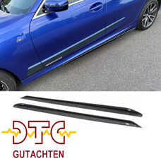 Schweller P-Typ Schwarz Glanz mit DTC CH-Gutachten BMW 3er G20 G21 M-Paket