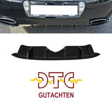 Heckansatz Diffusor Bentley Continental GT Schwarz Glanz + DTC CH-Gutachten