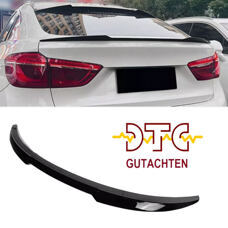 Heckspoiler M4-Type Lackiert Schwarz Glanz BMW X6 F16 Performance Hecklippe + DTC-Gutachten