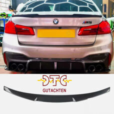 Heckspoiler V-Typ BMW 5er G30 M5 F90 Carbon Look Hecklippe + DTC CH-Gutachten