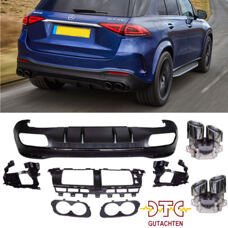 Diffusor GLE53 AMG Optik mit Auspuffblenden Chrom Mercedes GLE W167 SUV + DTC-Gutachten