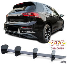 Diffusor VW Golf 8 Limousine ab 2020 Ansatz Performance Schwarz Glanz + DTC CH-Gutachten