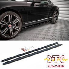 Seitenschweller Bentley Continental GT V8 S Mk2 Schweller Schwarz Glanz + DTC CH-Gutachten