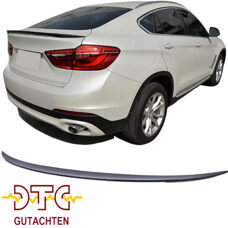 Heckspoiler C-Type mit DTC CH-Gutachten Schwarz Glanz BMW X6 F16 Performance