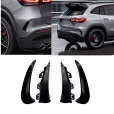 Flaps Aero Hinten Schwarz Glanz Mercedes GLA-Klasse H247