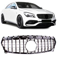 Grill GTR Look Mercedes CLA W117 C117 CLA45 CLA250 Panamericana Schwarz Glanz